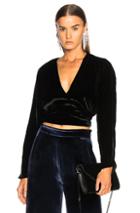 Sandra Mansour Velvet Mab Top In Black