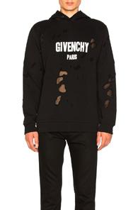 Givenchy Logo Hoodie In Black