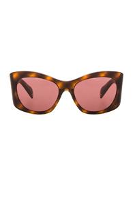 Oliver Peoples The Row Bother Me Sunglasses In Animal Print,brown