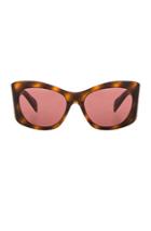 Oliver Peoples The Row Bother Me Sunglasses In Animal Print,brown