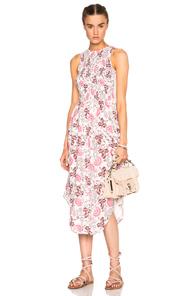 Ulla Johnson Gili Dress In White,purple,pink,floral