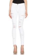 Frame Denim Le Color Rip Jean In White