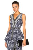 Altuzarra Elly Top In Blue,abstract,floral
