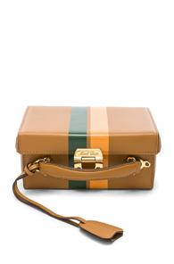 Mark Cross Small Smooth Calf Stripe Grace Box Bag In Brown