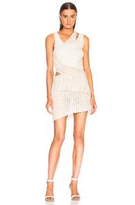 Jonathan Simkhai For Fwrd Pearl Crochet Mini Dress In White