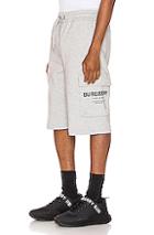 Burberry Ailford Track Shorts In Gray