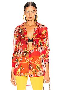 Equipment Daddy Top In Floral,red
