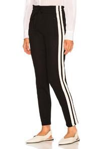Isabel Marant Etoile Dario Pant In Black,stripes,white