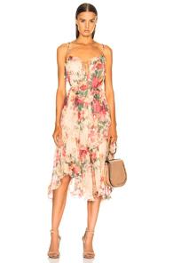 Zimmermann Laelia Floating Dress In Floral,pink