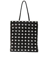 Alexander Wang Dome Stud Cage Shopper In Black