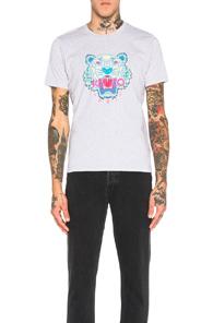Kenzo Classic Tiger Tee In Gray