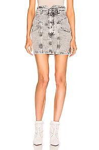 Isabel Marant Rosalie Skirt In Gray