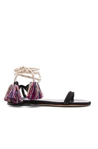 Isabel Marant Suede Astrid Cook Sandals In Black