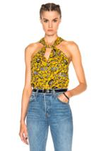 Isabel Marant Etoile Acan Rasta Flower Top In Yellow,floral