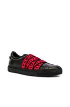Givenchy Logo Webbing Street Sneaker In Black,red