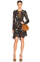 A.l.c. Cynthia Dress In Black,floral