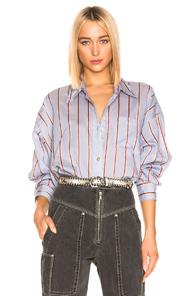 Isabel Marant Etoile Ycao Shirt In Blue,stripes