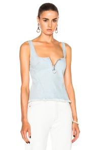 Marques ' Almeida Fitted Corset Top In Blue