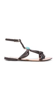Valentino Scarab Sandals In Black