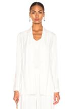 Raquel Allegra Relaxed Blazer In Stripes,white