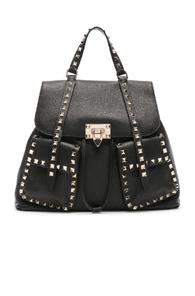 Valentino Rockstud Backpack In Black