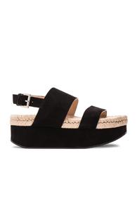 Flamingos Suede Tangelo Sandals In Black