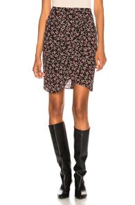 Isabel Marant Livia Skirt In Black,floral
