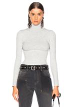 Joostricot Bodycon Long Sleeve Turtle Neck In Gray