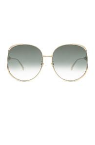 Gucci Urban Fork Sunglasses In Metallics