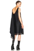 Vetements Lace Trim Dress In Black