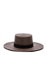 Janessa Leone Fwrd Exclusive Bernt Hat In Brown