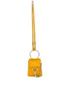 Chloe Small Faye Calfskin & Suede Bracelet Bag In Yellow