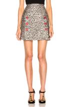 Dolce & Gabbana Printed Mini Skirt In Black,metallics,neutrals