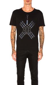 Valentino Graphic Tee In Black