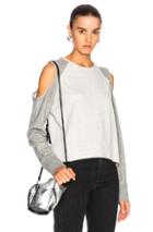 Rag & Bone/jean Standard Issue Slash Sweatshirt In Gray