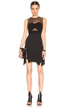 Mcq Alexander Mcqueen Bra Pleated Dress In Black