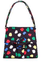 Rixo Frankie Bag In Abstract,black,green