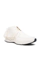 Buscemi Gladiator Leather Sneakers In White