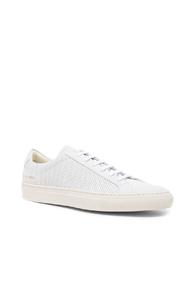 Common Projects Perforated Leather Achilles Summer Edition In White