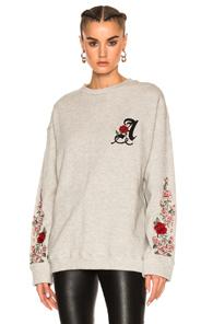 Adaptation Weeping Roses Sweatshirt In Gray
