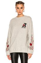 Adaptation Weeping Roses Sweatshirt In Gray