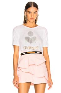 Isabel Marant Etoile Koldi Tee In White