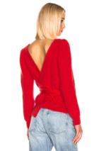 Alexachung Open Back Sweater In Red