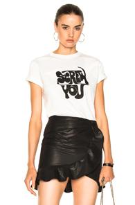 Alexachung Screw You Boxy Tee In White