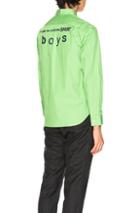 Comme Des Garcons Shirt Boys Shirt In Green