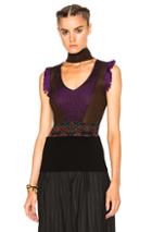 Etro Maglia Sweater In Black,brown,purple,metallics