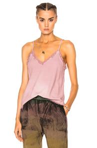 Raquel Allegra V Cami Top In Pink,purple