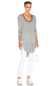 Nsf Kiya Top In Gray,stripes