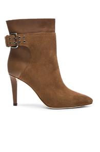 Jimmy Choo Suede Major Booties In Brown