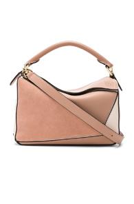 Loewe Puzzle Small Bag In Pink